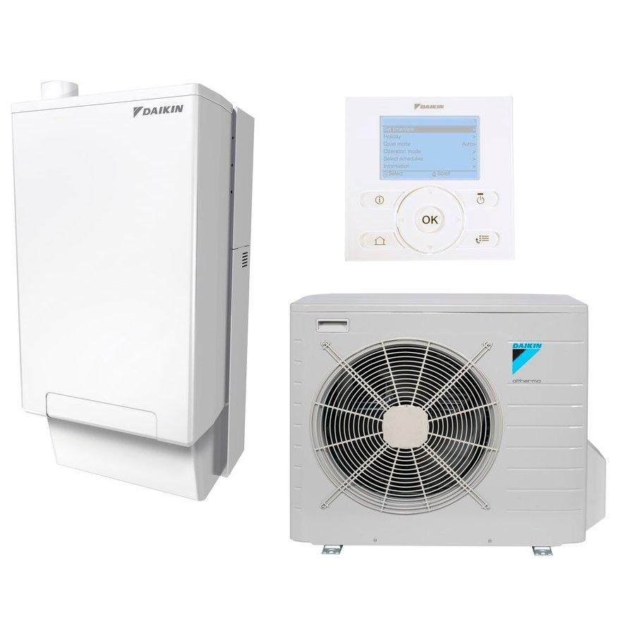 Daikin Intergas R hybride warmtepomp set lucht/water verwarmen 5 kW- EHYHBH05AV32 + EVLQ05CAV3
